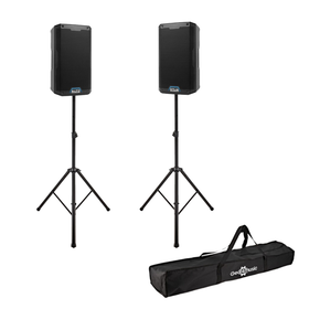 2xAlto TS412 - Kraftfullt Bluetooth Högtalarpaket med stativ