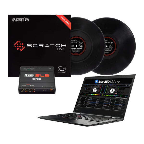 Serato SL2 + laptop (Scratch mp3 on vinyl)