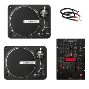 Vinylpaket (2× skivspelare + mixer)
