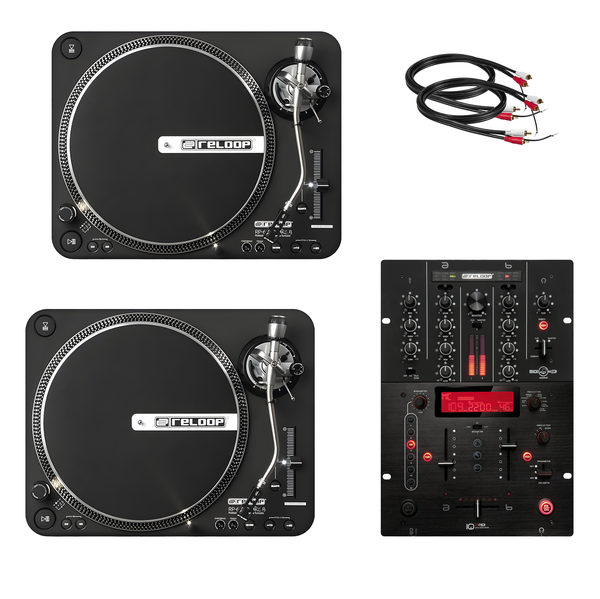 Vinylpaket (2× skivspelare + mixer)