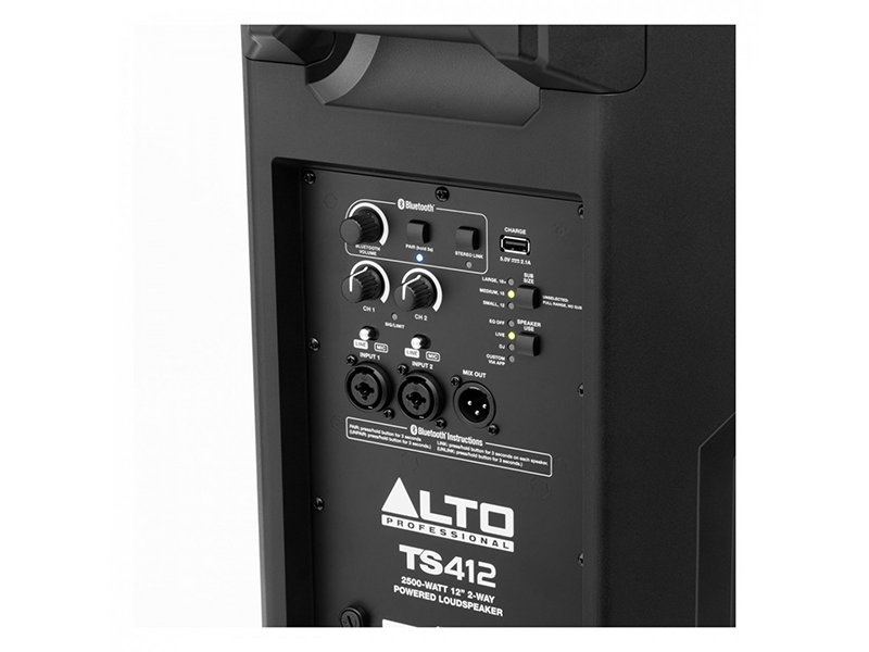 2xAlto TS412 - Kraftfullt Bluetooth Högtalarpaket med stativ